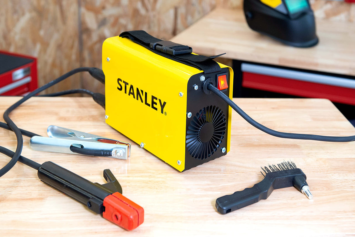 Stanley 460963 Star 4000 - Kit de estación de soldadura para inversor MMA electrodos 160A Max con capucha LCD