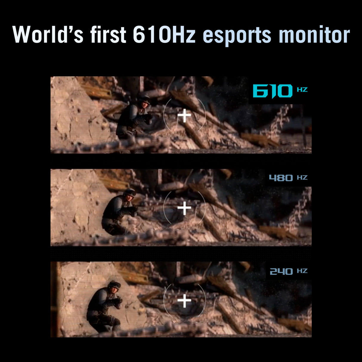 ASUS ROG Strix XG248QSG Ace - Monitor Gaming para Esports de 24,1 Pulgadas, Super TN FHD (1920 x 1080), 610 Hz (OC), 0,1 ms, ELMB 2, VRR, DisplayHDR 400, DisplayWidget Center, HDMI 2.1