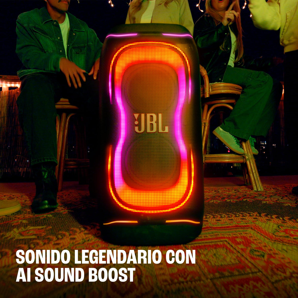 JBL PartyBox 330 Altavoz Portátil para Fiestas, Negro