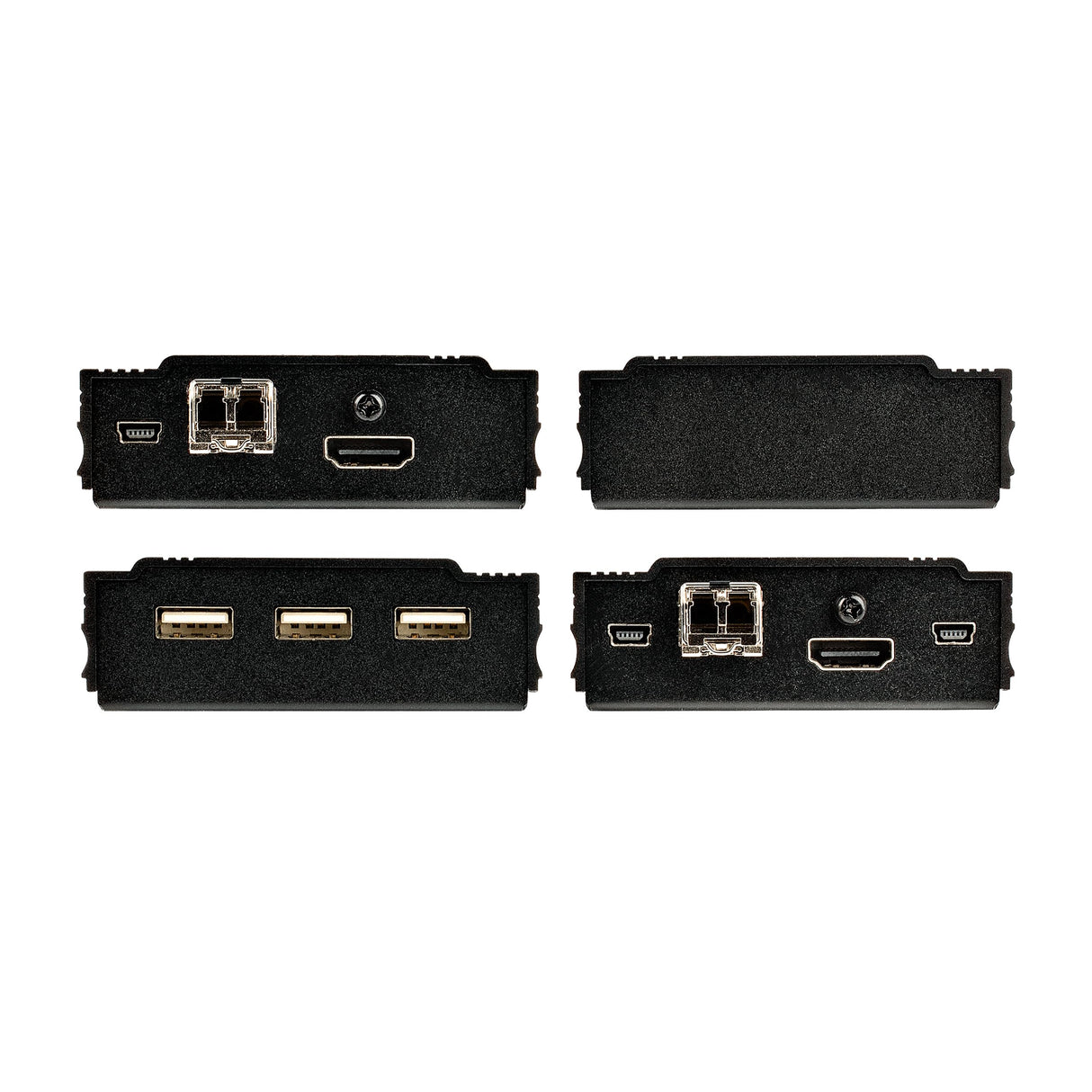 StarTech.com Extensor KVM HDMI de 4K por Fibra - Alargador de Consola Switch KVM con Vídeo HDMI y USB Remoto, hasta 300m (Multimodo) con 2 Módulos SFP+ MMF de 10Gb, (TX/RX) (SV565FXHD4KU)