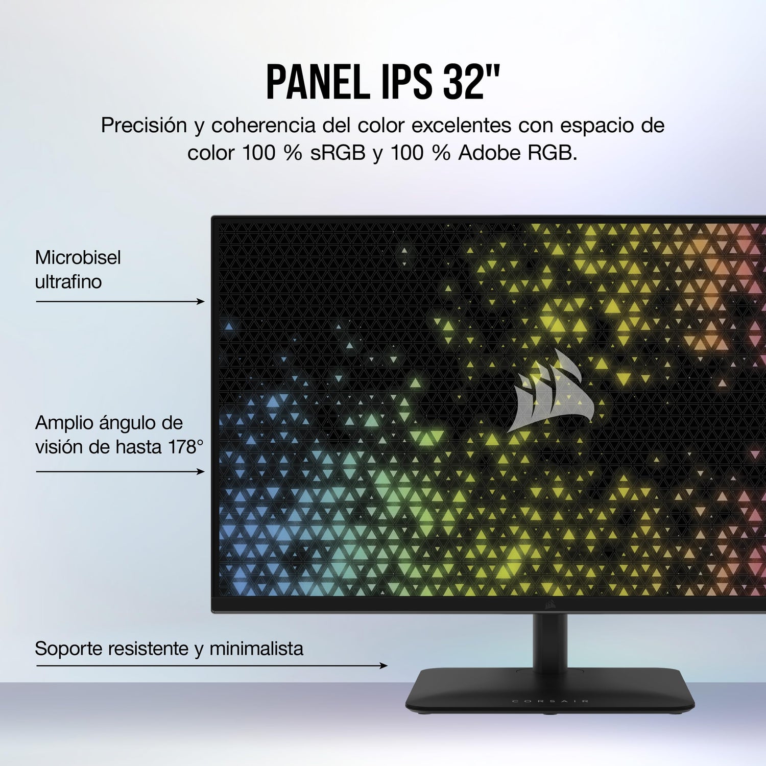 Corsair XENEON 315QHD165 Monitor de Juegos IPS de 32 Pulgadas - 2560 x 1440, 165 Hz, 1 ms, Compatible con NVIDIA G-Sync, AMD FreeSync Premium, HDR Ready, DisplayPort, HDMI 2.0, USB 3.0 - Negro