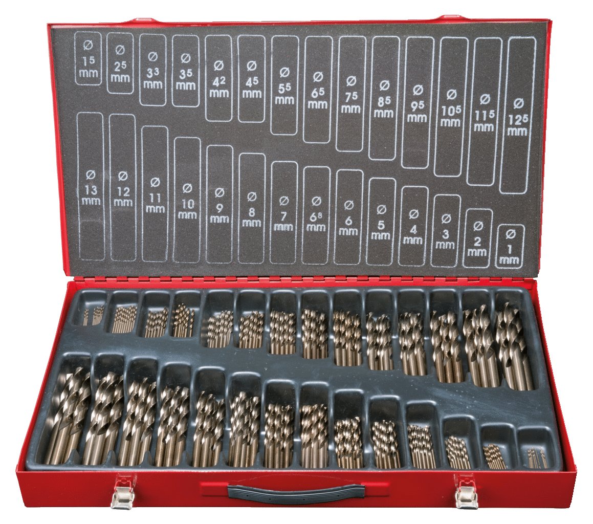 KS Tools 330.3650 Surtido de brocas HSS-CO, pulido, 230 pzs, 1-13mm