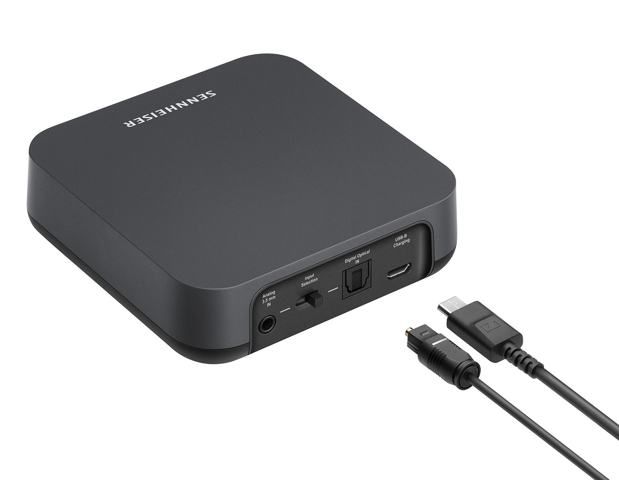 Sennheiser Transmisor de audio Bluetooth 508258 BT T100 para Hi-Fi o entretenimiento en el hogar Negro