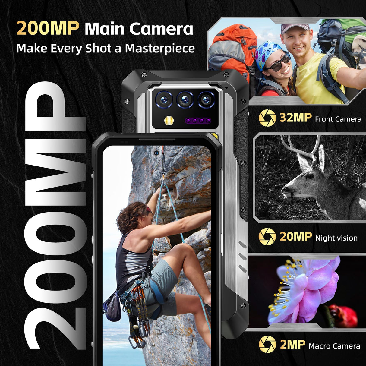 OUKITEL WP100 Titan (NFC - 6.8'' - 16/512GB - 33000mAh) Black