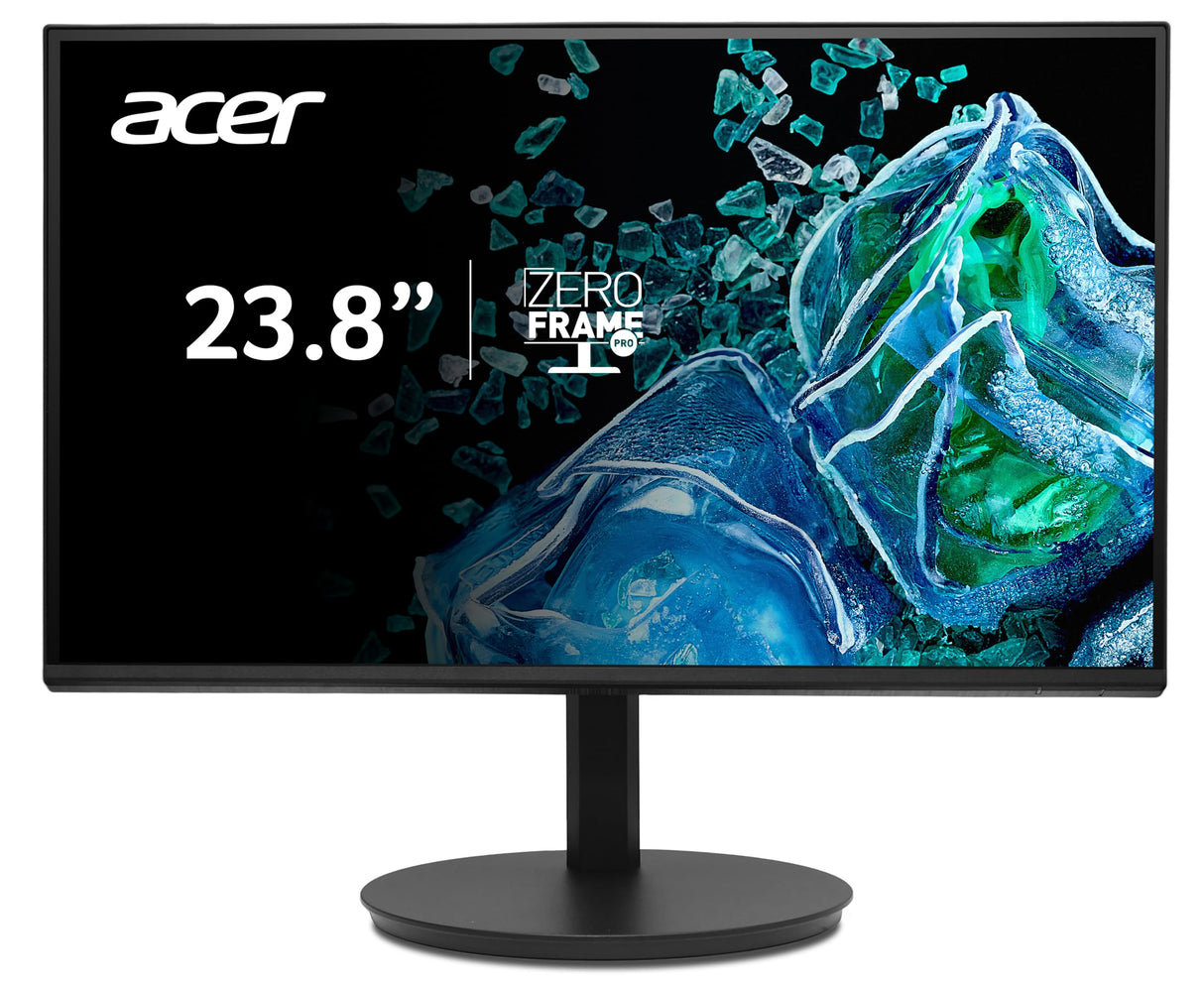Acer Vero CB242YGBIRF, Monitor 23,8" Full HD 120 Hz (1920x1080, 16:9, 250 Nits, Tiempo de Respuesta 1 m/s (VRB), 1xHDMI 1.4), Monitor PC, Color Negro