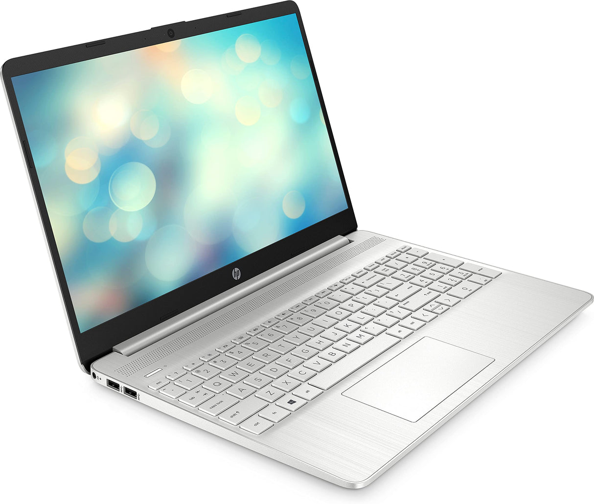 HP 15s-fq5100ns - Ordenador portátil de 15.6" Full HD (Intel Core i7-1255U, 16GB RAM, 512GB SSD, Intel Iris Xe Graphics, Sin Sistema Operativo) Plata - Teclado QWERTY Español