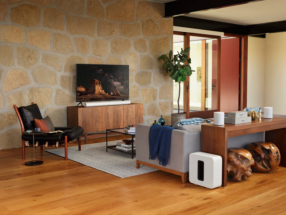 Sonos Arc - la barra de sonido inteligente para la tele, música y mucho más, sonido en 3D con Dolby Atmos, control por voz, color blanco
