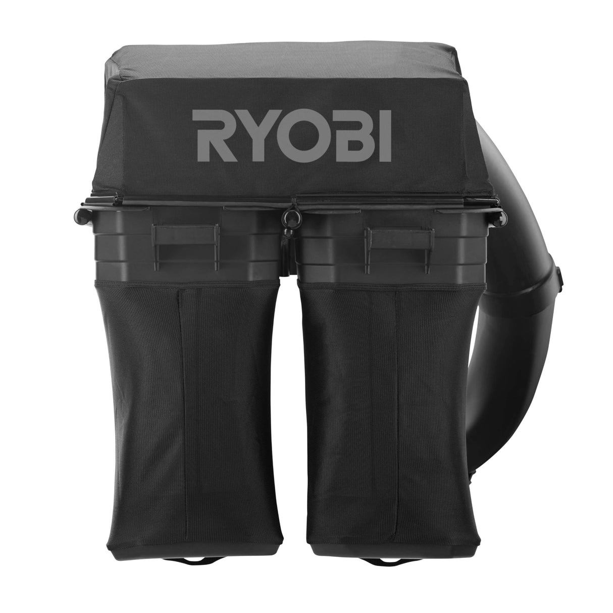 RYOBI – Bandeja de Recogida de 220 L + Lote de 2 Cuchillas de Repuesto 38 cm (Especial Recogida) para Riders con batería RY48RM76A, RY48RM76AD2C – RAC455