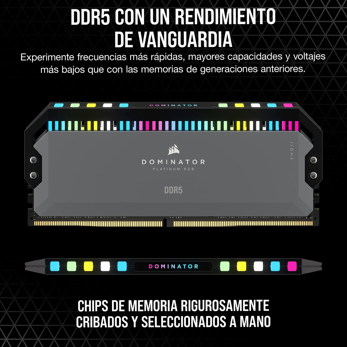 CORSAIR DOMINATOR PLATINUM RGB DDR5 32GB (2x16GB) DDR5 5200MHz CL40 AMD EXPO Intel XMP iCUE Memoria de Ordenador Compatible - Gris (CMT32GX5M2B5200Z40)