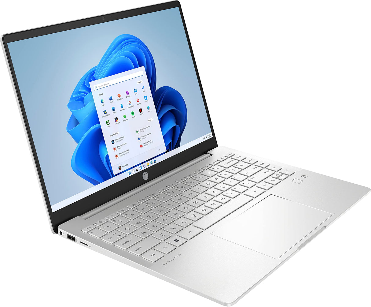 Laptop HP Pavilion Plus 14-eh0000sf 14" 2.8K (Intel Core i5-12500H, 16GB RAM, 512GB SSD, Windows 11 Home en modo S) Plata natural