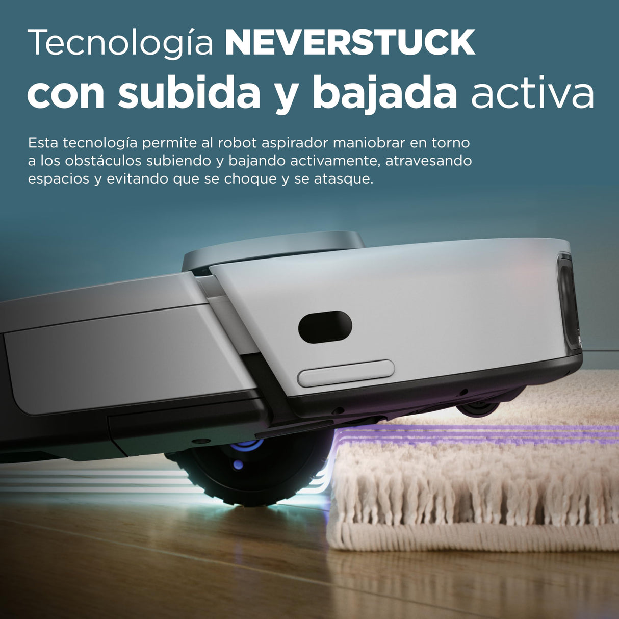 Shark PowerDetect Robot Aspirador, Vaciado automático, navegación 3D y LiDAR, Base antialérgenos, tecnología NeverStuck, para alfombras, Suelos y Pelo de Mascotas, WiFi/App, Blanco, AV2820VEEUWH