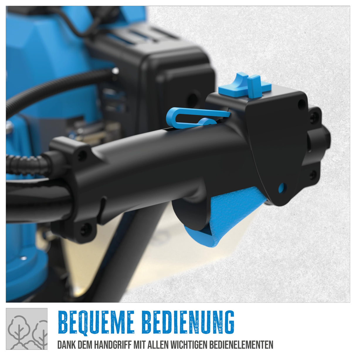 Güde Taladro de tierra de motor GE 2200 (motor de gasolina de 2 tiempos 2,2/3 (kW/PS), 52 cm³, 7500 1/min, diámetro de la broca: 100/150/200 mm, controles en el mango, bomba de cebado, función fiable