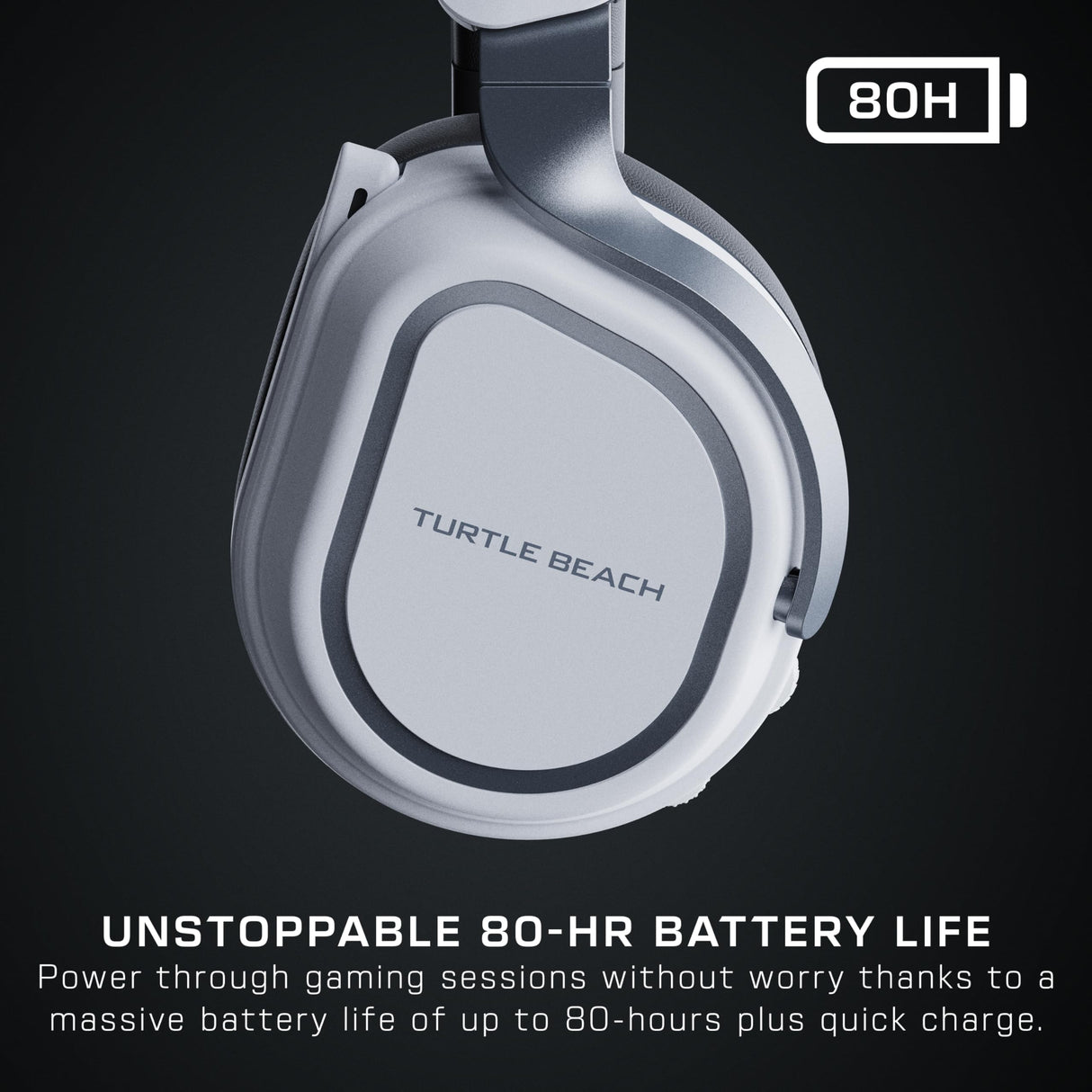 Turtle Beach Stealth 700 Blanco Playstation Auriculares de Juego Inalámbricos con 80hr Batería, Altavoces de 60 mm, Transmisores Duales y Bluetooth para PS5, PS4, PC y móviles