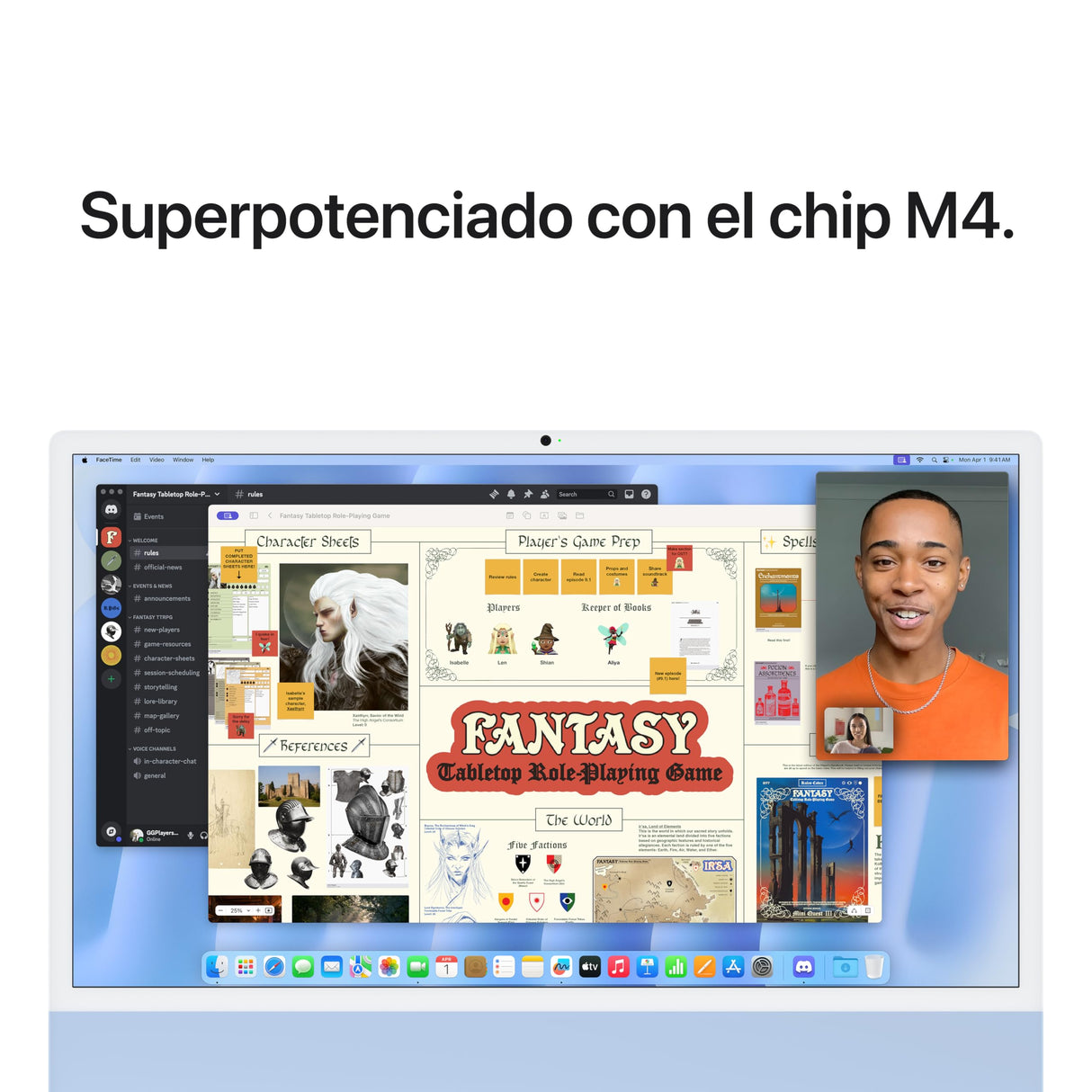 Apple iMac Ordenador de Mesa Todo en uno con Chip M4, CPU y GPU de 10 núcleos: diseñado para Apple Intelligence, Pantalla Retina de 24″, 16 GB de Memoria unificada, SSD de 256 GB - Azul