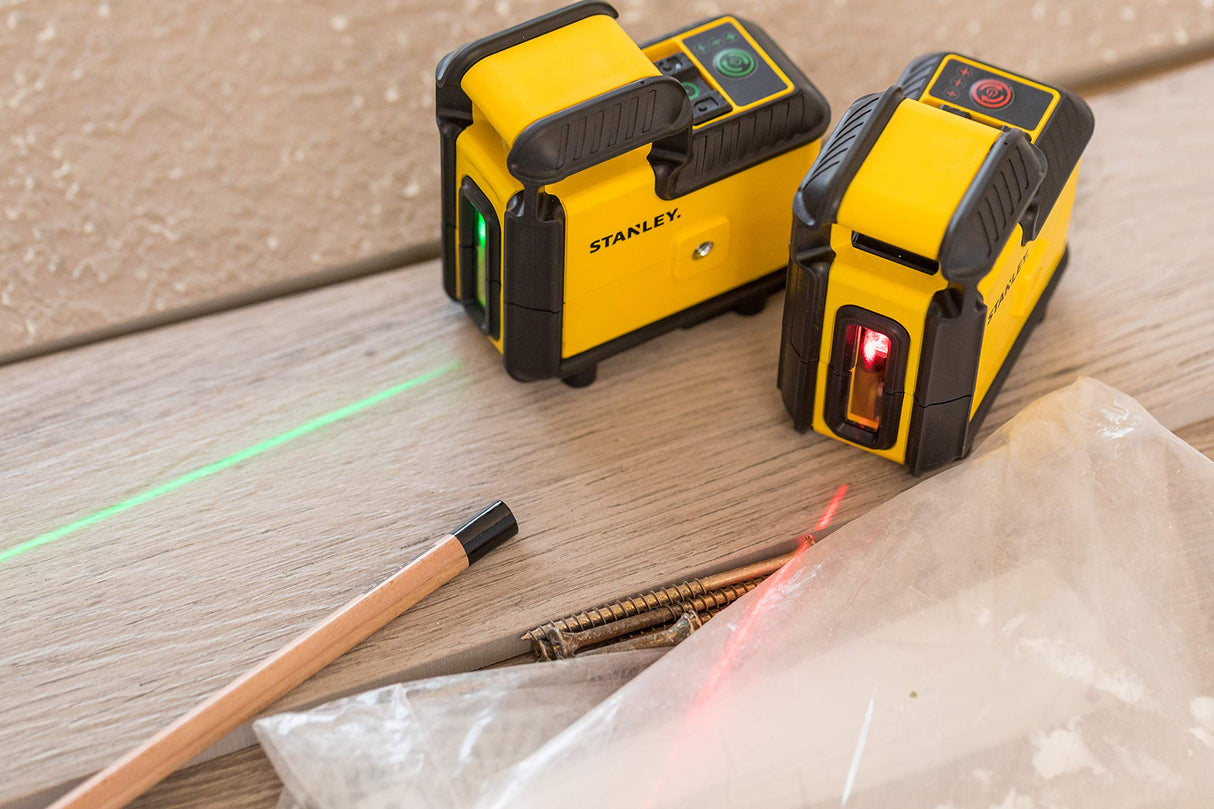 STANLEY STHT77640-1 - Nivel láser 360 grados de luz roja a pilas