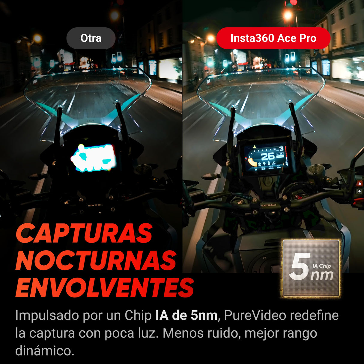 Insta360 Ace Pro Kit GPS-Ready: Cámara de acción Impermeable diseñada con Leica, Sensor Insignia de 1/1,3", reducción de Ruido IA Imagen máxima, 4K a 120fps, Pantalla abatible 2,4" y Funciones de IA