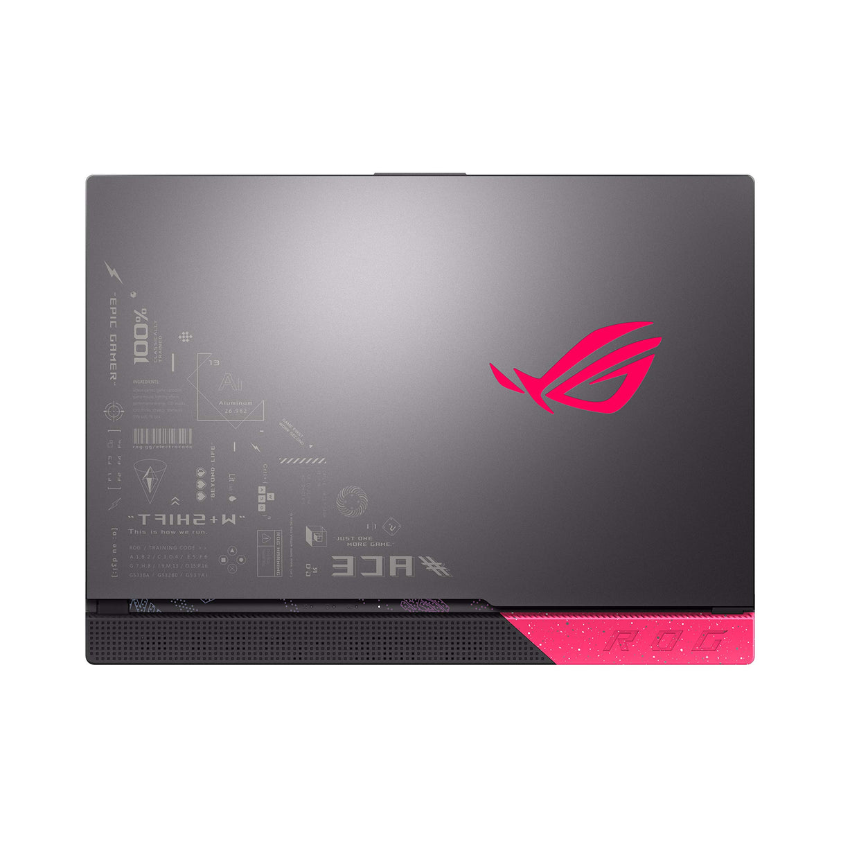 ASUS ROG G513QR-HF120 - Portátil Gaming de 15.6" FullHD 300Hz (Ryzen 7 5800H, 32GB RAM, 1TB SSD, NVIDIA RTX 3070 8GB, Sin Sistema Operativo) Rosa Punk Elétrico - Teclado QWERTY español