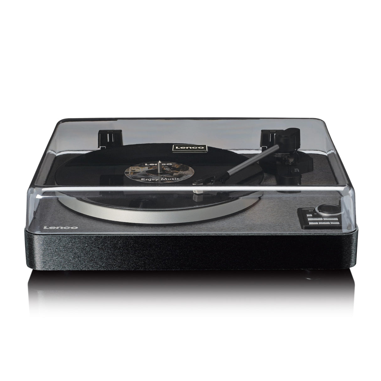 Lenco LBTA-165BK Tocadiscos Totalmente automático - Bluetooth 5.3 - Carcasa de Madera - Platos de Metal y Pastilla AT3600L - Arranque automático y Retorno automático - 2 velocidades (33/45 RPM) -