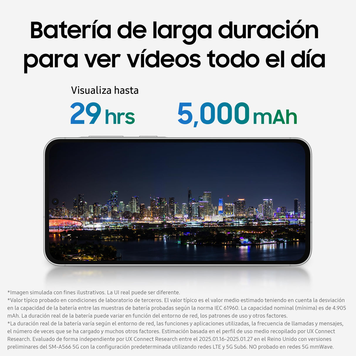 Samsung Galaxy A56 5G 128GB, Teléfono Móvil, 8GB RAM, 50MP Cámara, Rosa, Garantía del Fabricante 3 Años + 1 Año Extra