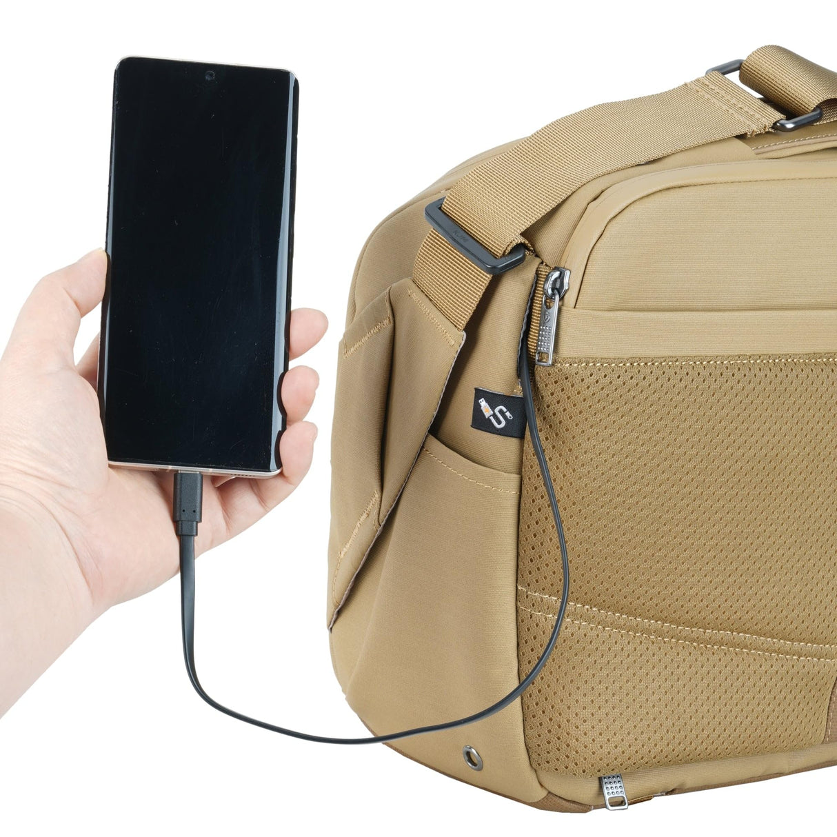 Vanguard Veo Metro S9L BG - Bolsa de fotógrafo para cámara, Objetivos y portátil o Tablet de 13 Pulgadas, Beige