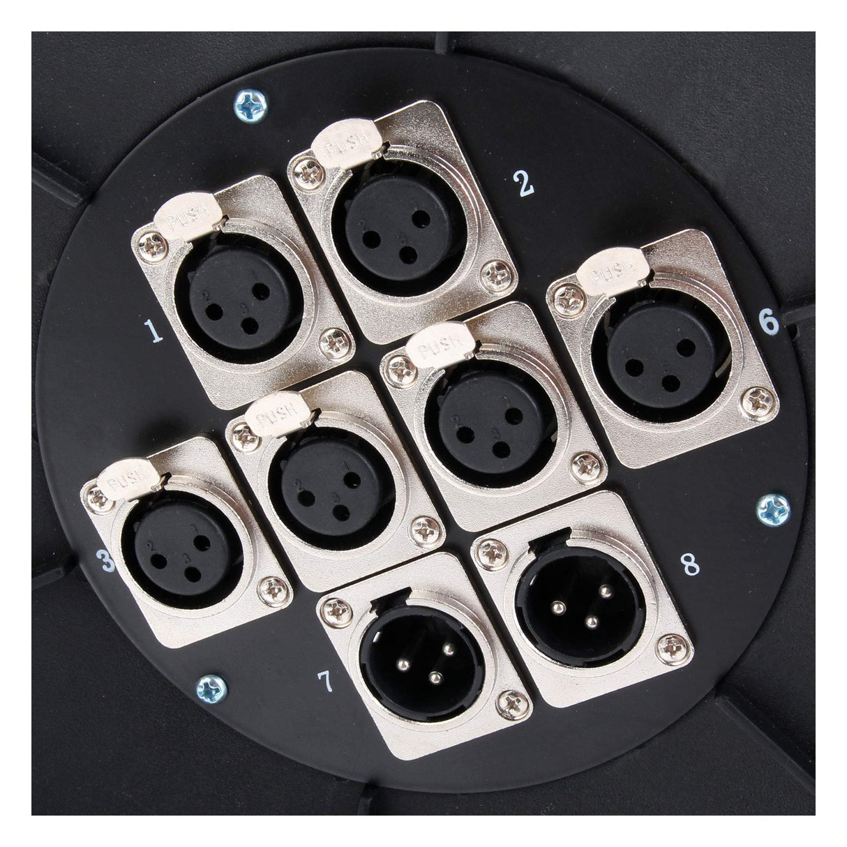Pronomic 6/2 XLR Multicore de 8 canales, cable de 15 m, 6 envíos/2 retornos XLR, resistente a ácidos y aceites, con alivio de tensión y prensaestopas, ideal para escenario.