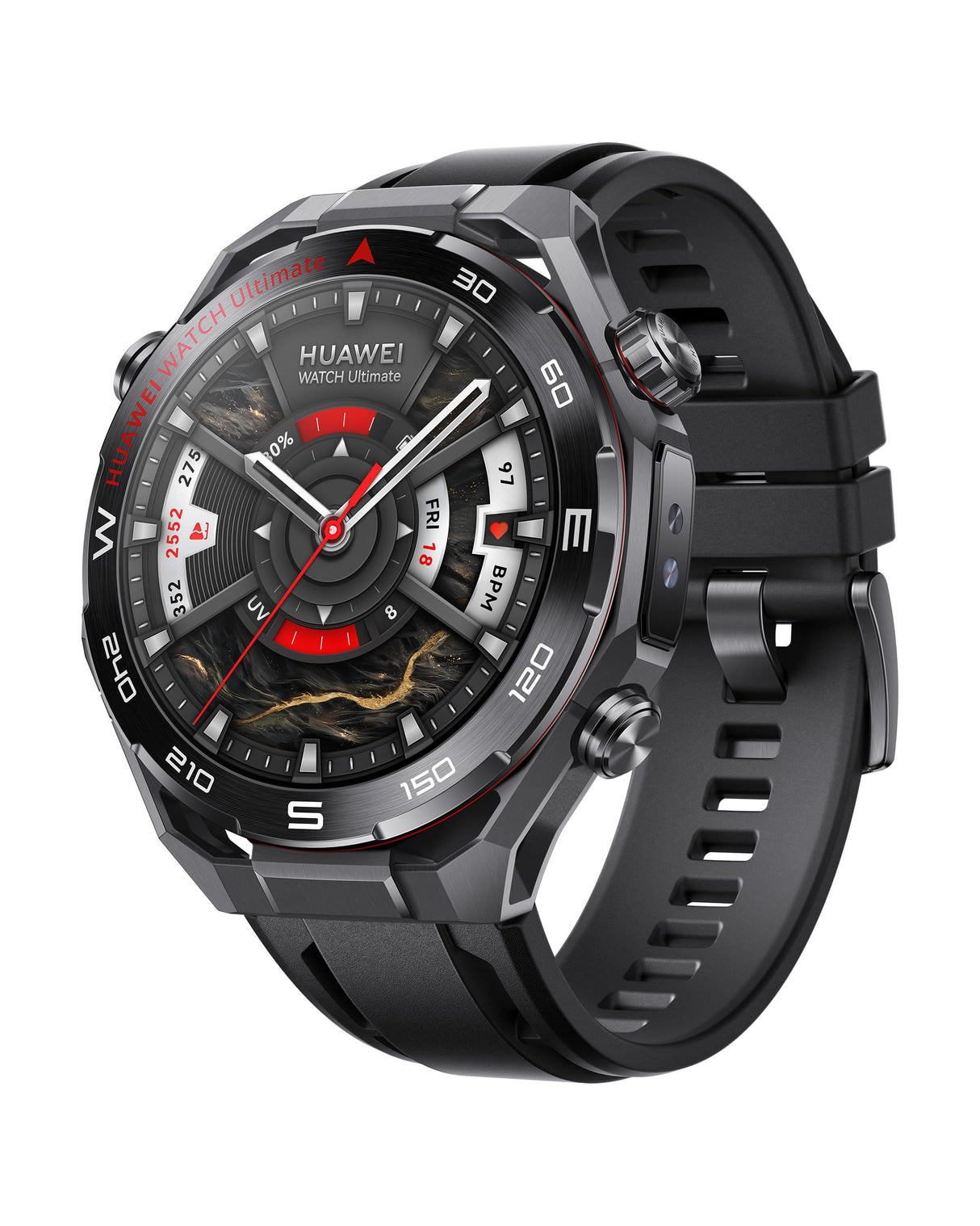 HUAWEI Watch Ultimate 2, Reloj Inteligente GPS, Metal Líquido a Base de Circonio, Buceo de hasta 150 Metros, Comunicación Subacuática Basada en Sonar, Monitoreo de Salud Preciso, eSIM, Negro