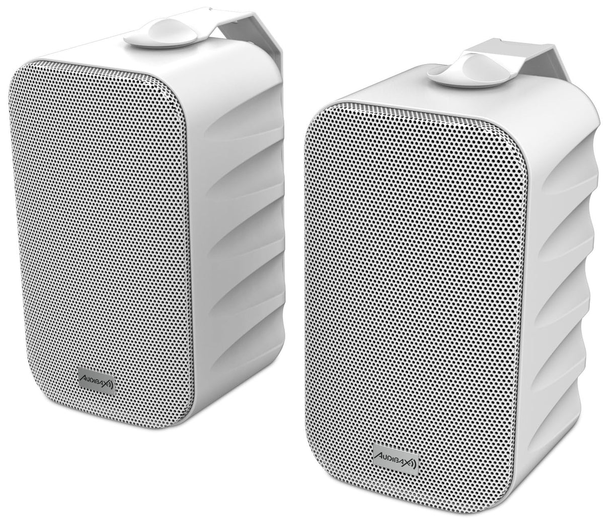 Audibax Delta 52 BT White Pareja de Altavoces Bluetooth – Altavoces Activos de Alto Rendimiento para Pared – Compatible con Bluetooth - Alto Rango de Frecuencia (80Hz-20kHz) - Sonido Envolvente