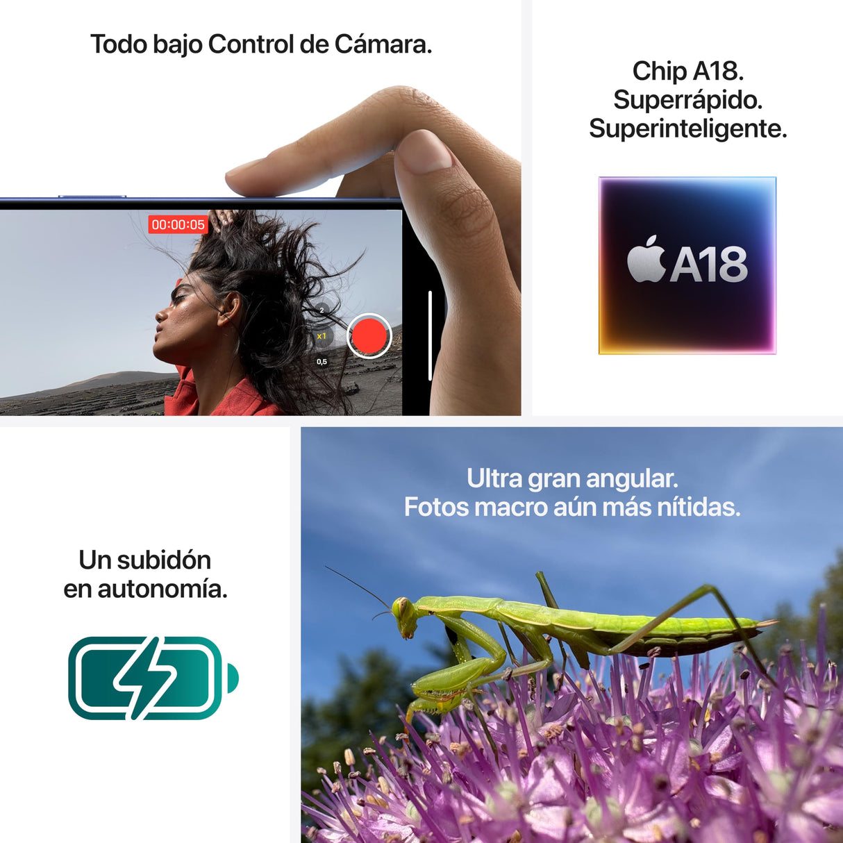 Apple iPhone 16 de 512 GB: Smartphone 5G con Control de Cámara, Chip A18 y un subidón en autonomía. Compatible con los AirPods; Rosa