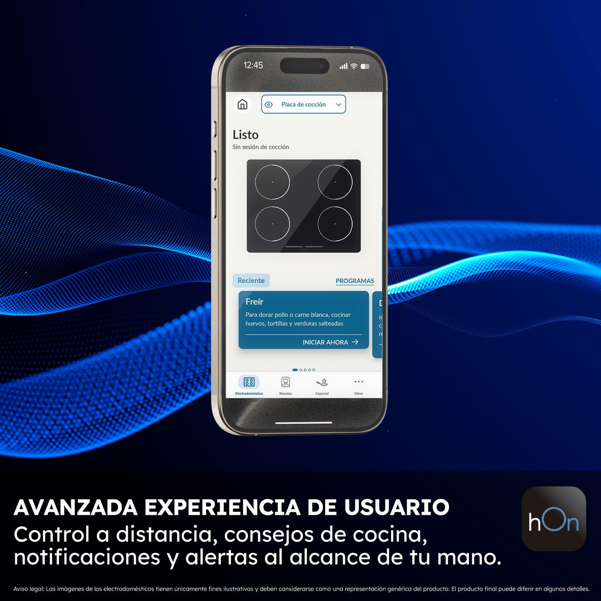 Haier Series 4 HAIDSJ63MC Placa de Inducción, 3 Fuegos, Ancho 60cm, Panel de control táctil Multislider, Conectividad WIFI, 9 niveles de potencia, Paellero Doble Corona, Potencia 7,1KW, Cristal Negro