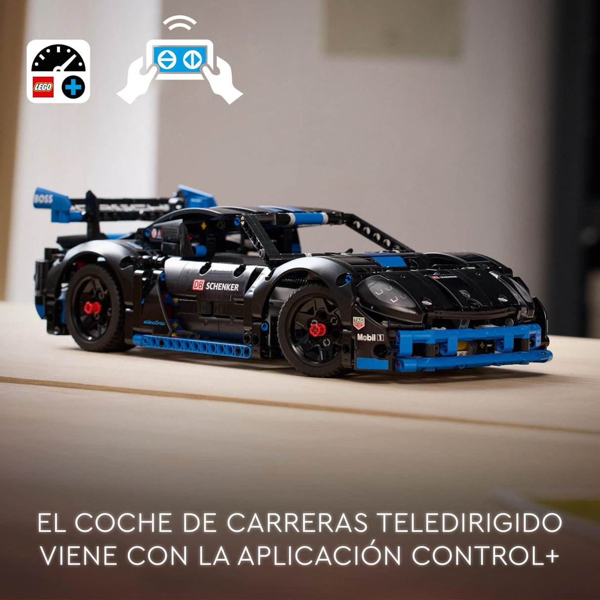 LEGO Technic Coche de Carreras Porsche GT4 e-Performance Teledirigido de Juguete, Kit de Maqueta Interactiva, Regalo para Niños y Niñas de 10 Años o Más, Decoración del Dormitorio y Estantería 42176