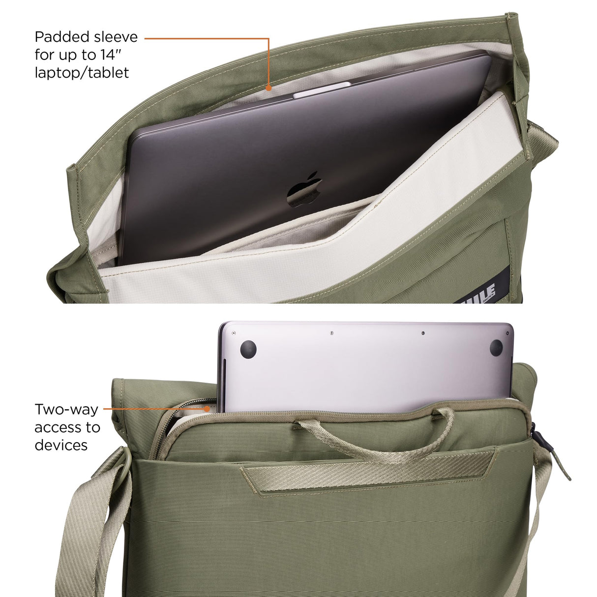 Thule Paramount - Carpeta Messenger con compartimento para portátil