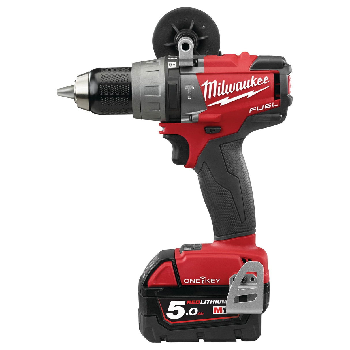 Milwaukee 4933464264 M18 FPD2-502X-Taladro (Taladro de Pistola, perforacion, Desatornillar, Negro, Rojo, Ión de Litio, 5 Ah), 18 V