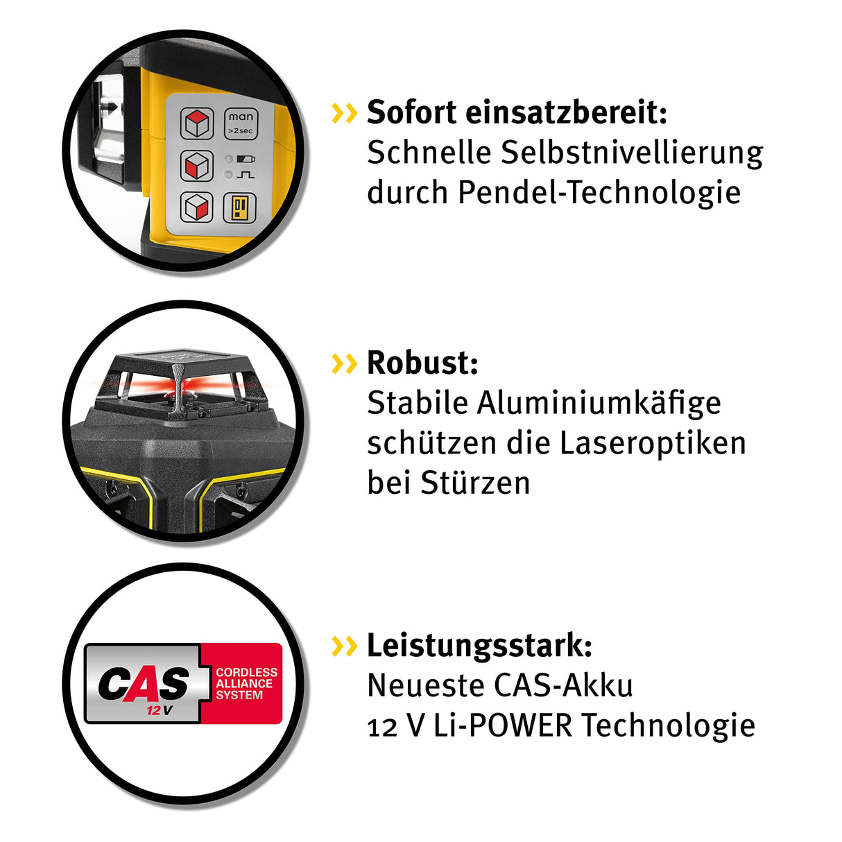 Stabila. Láser multilínea LAX 600 (con batería y cargador)