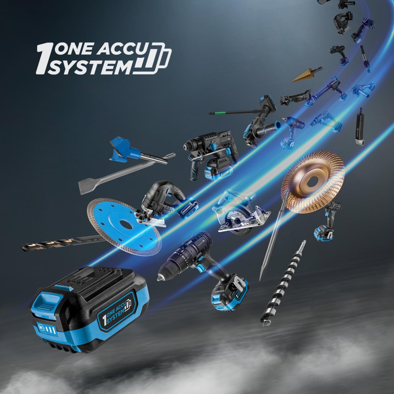 Högert Technik Juego de destornilladores de impacto sin escobillas, 18 V, 600 Nm, par de torsión, batería de 4,0 Ah, cargador de 4 A, maletín, motor sin escobillas, iluminación LED, para talleres +
