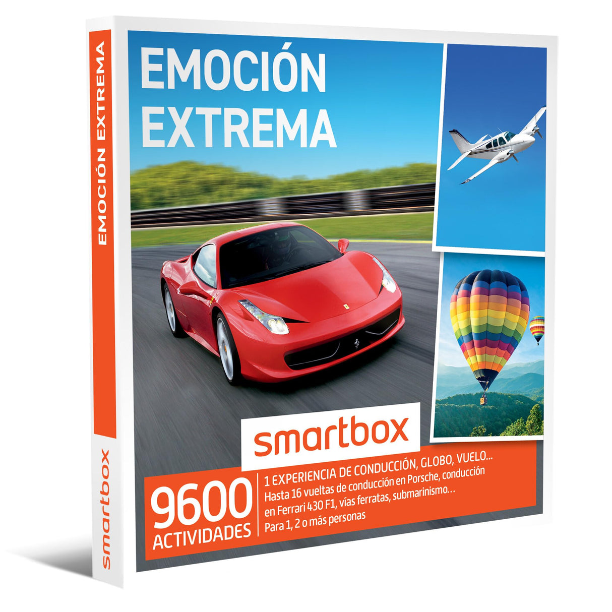 Smartbox - Caja Regalo Emoción Extrema - Idea de Regalo para Hombres - 1 Experiencia de conducción o Aventura para 1, 2 o más Personas