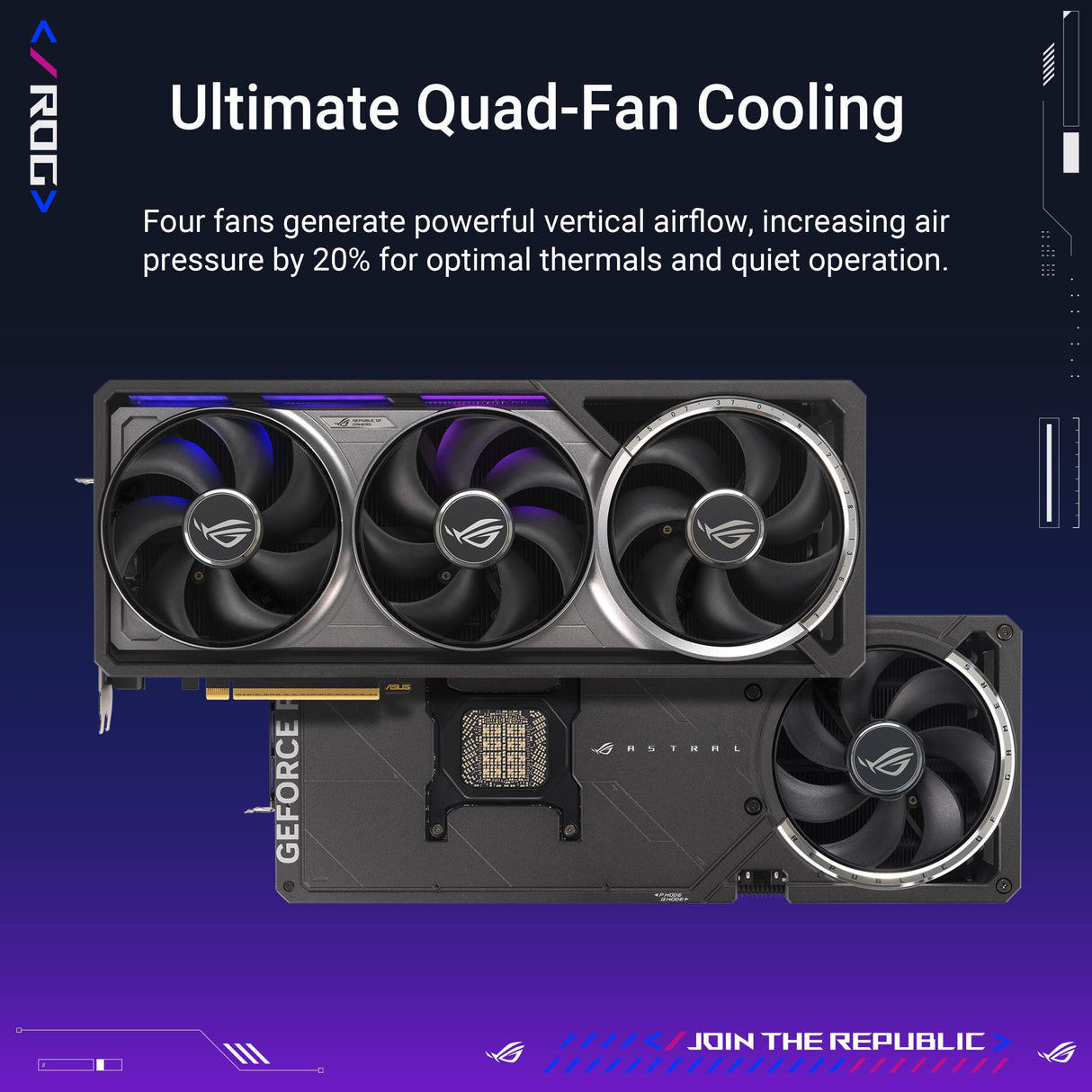 ASUS ROG Astral GeForce RTX 5090 OC Edition Tarjeta gráfica Gaming (PCIe 5.0, 32GB GDDR7, HDMI/DP 2.1, 3.8 Ranuras, 4 Ventiladores, Axial-Tech, cámara de Vapor)