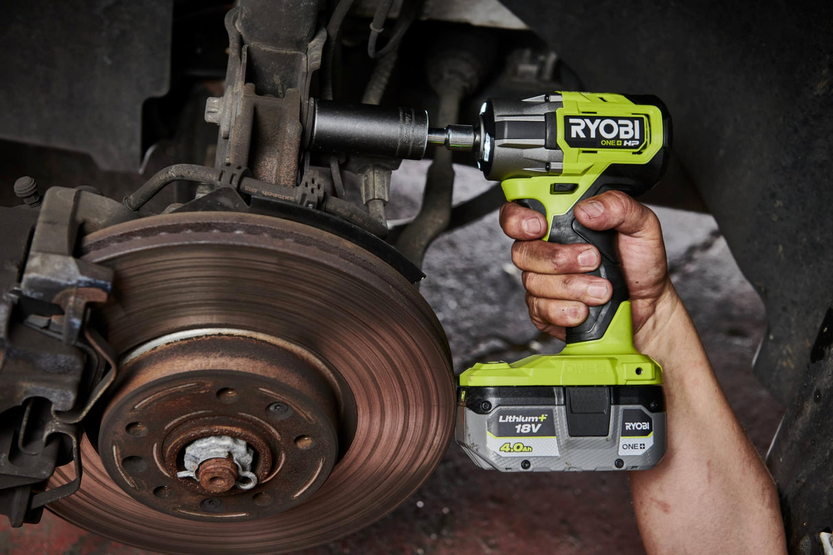 RYOBI – 2 baterías One+ y Cargador de Sonido: 1 batería de 4,0 Ah, 1 batería de 2,0 Ah, 1 Cargador de 2,0 A – RC18120-242X