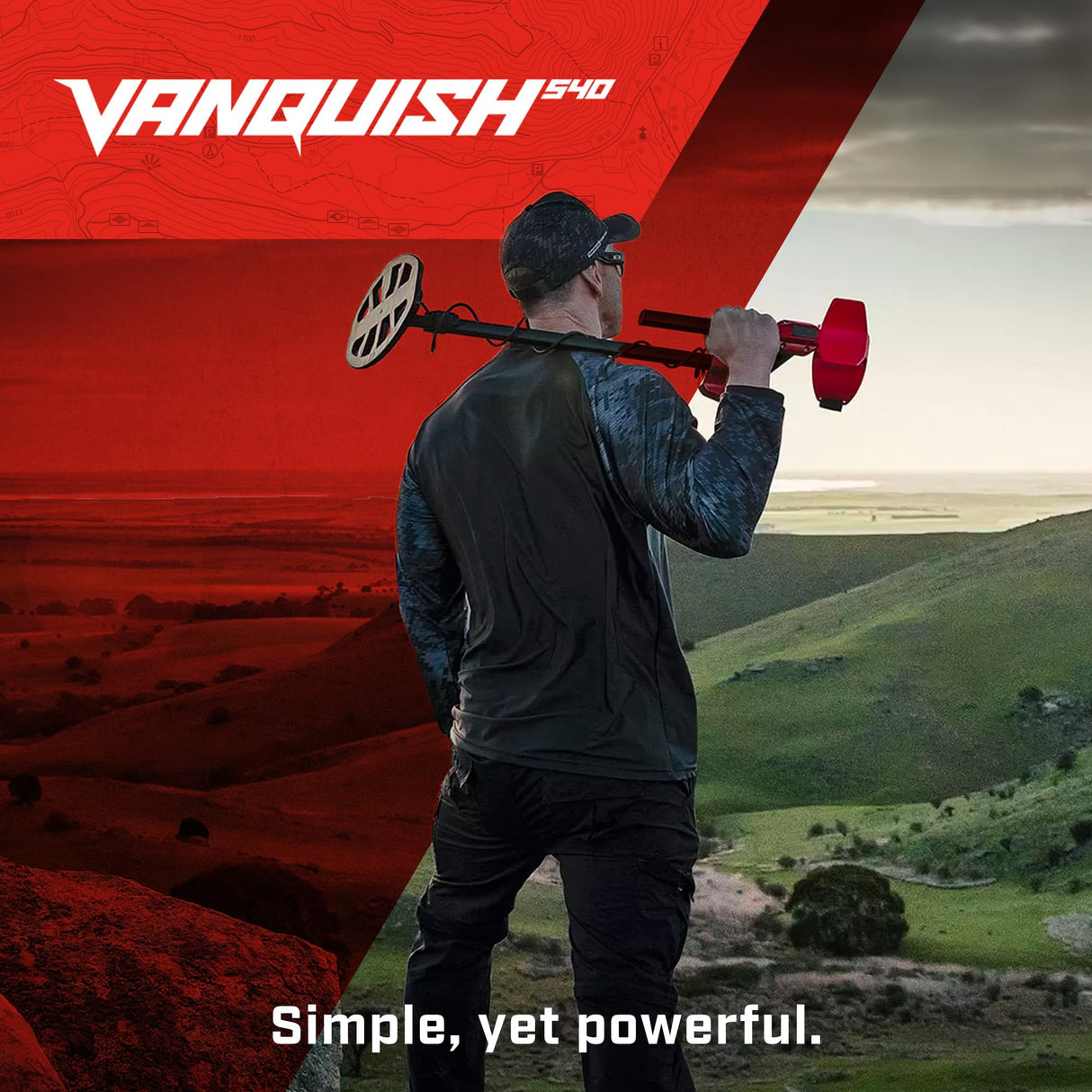 Minelab Vanquish 540 - Detector de Metales multifrecuencia para Adultos con sesgo de Hierro y Bobina Impermeable Doble D V12 de 12 x 9 Pulgadas (4 Modos de detección, Auriculares con Cable y Cubierta
