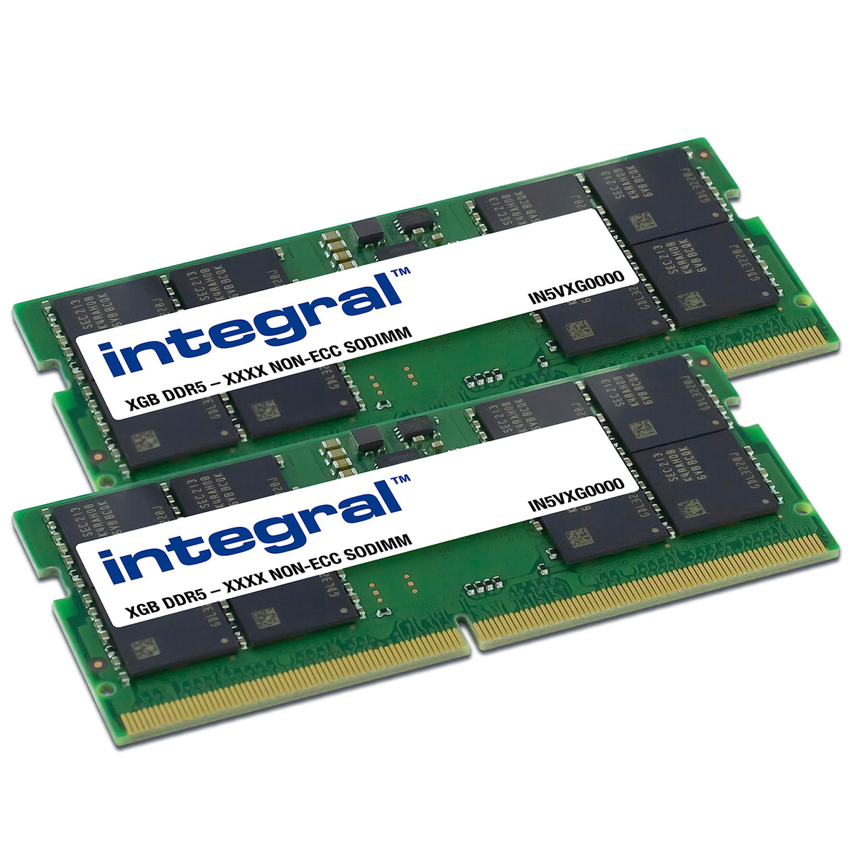 Integral 64GB Kit (2x32GB) DDR5 RAM 4800MHz SODIMM Módulo de memoria para laptop, notebook, MacBook