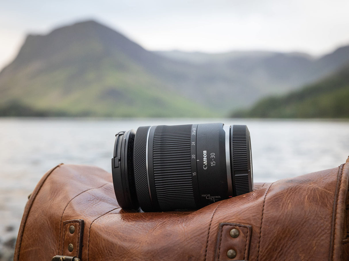 Canon Objetivo RF 15-30mm F4.5-6.3 IS STM, Lente Zoom Ultra Gran Angular Serie L, para Viajes y Arquitectura, Ligero, Motor STM, Estabilizador óptico 5,5 Pasos, Compatible con Sistema EOS R, Negro