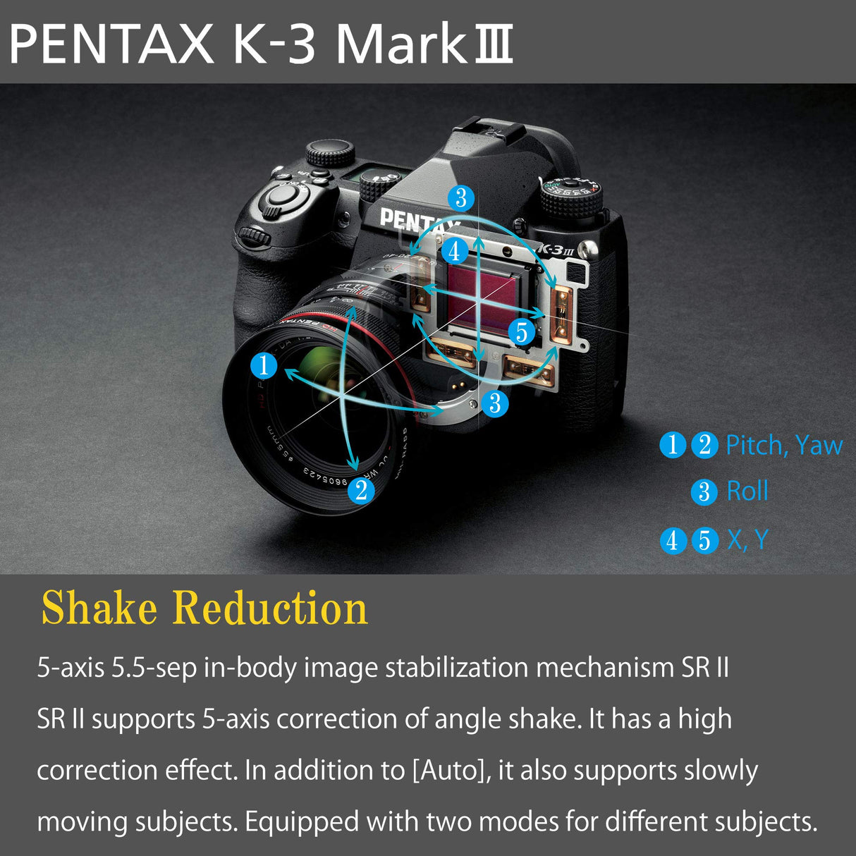 Pentax Cuerpo cámara K-3 Mark III, Negro