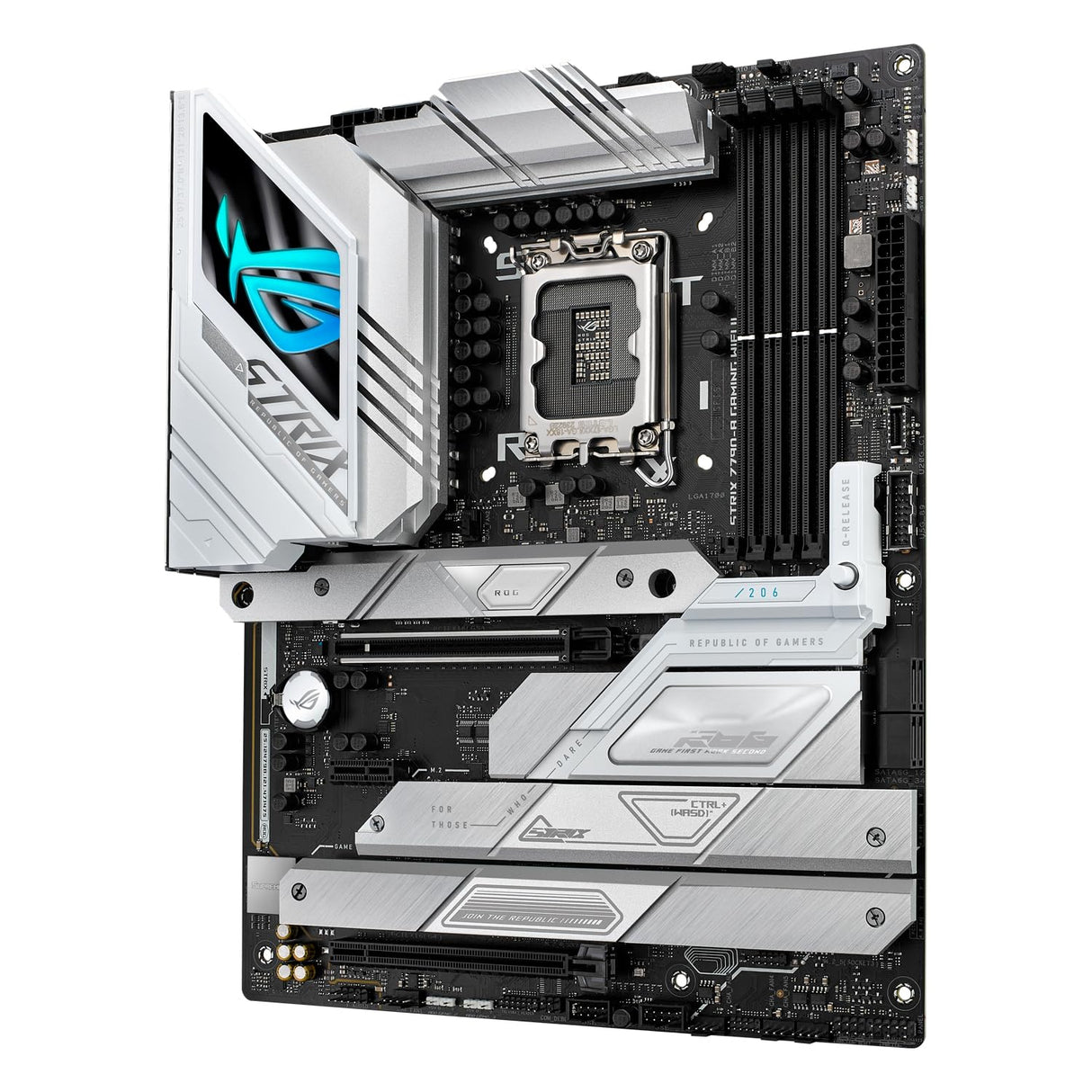 ASUS ROG Strix Z790-A Gaming WiFi II Placa Base Intel Z790, LGA 1700, DDR5, Conectores de Alimentación Duales ProCool II, PCIe 5.0, WiFi 7 y USB Alta Velocidad, 1 Puerto E/S, AEMP, 8000+ MT/S
