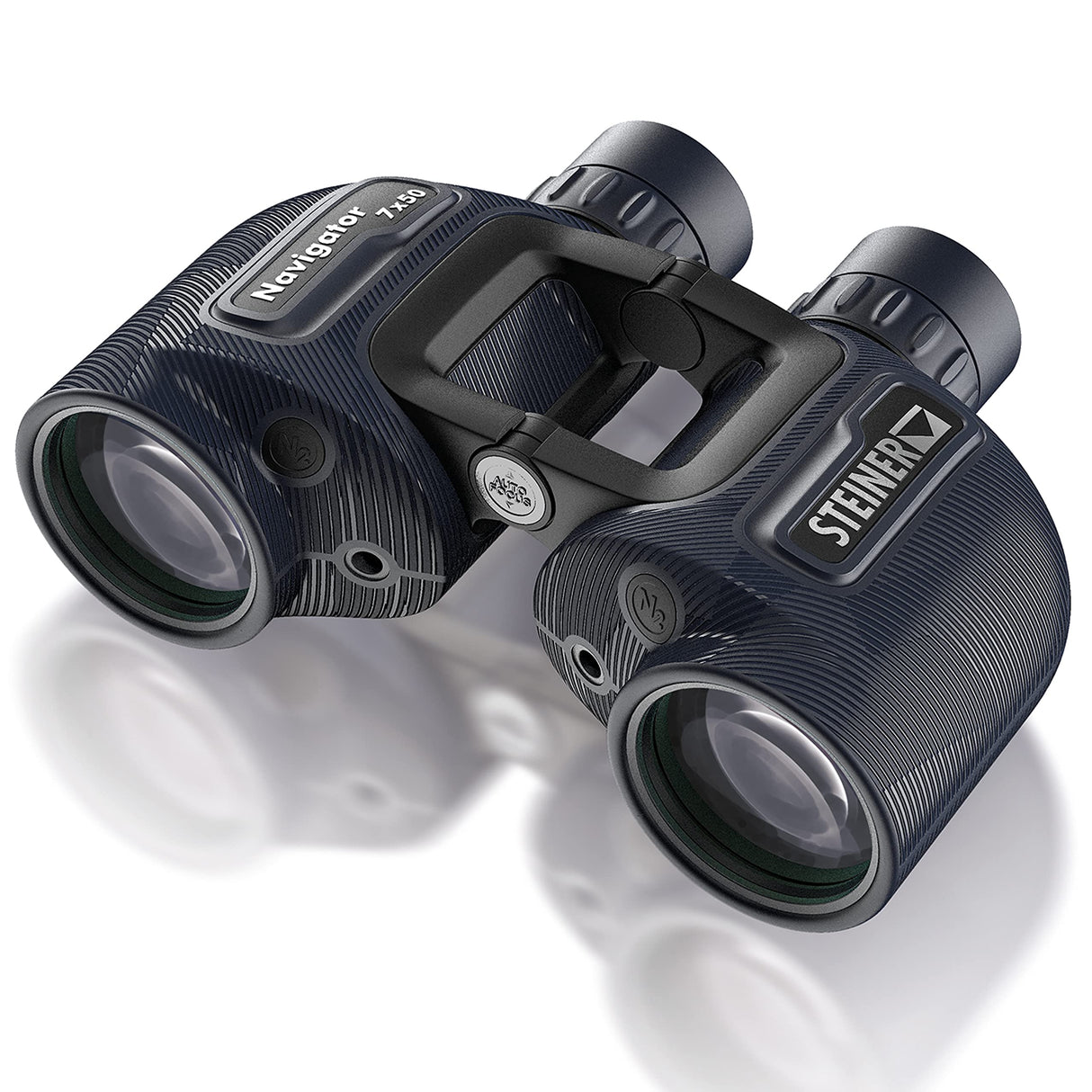 STEINER Prismáticos marinos Navigator 7x50 - Óptica de calidad alemana, alto nivel de detalle, puente abierto, 5m impermeable, hecho para entusiastas de los deportes acuáticos y navegantes aficionados