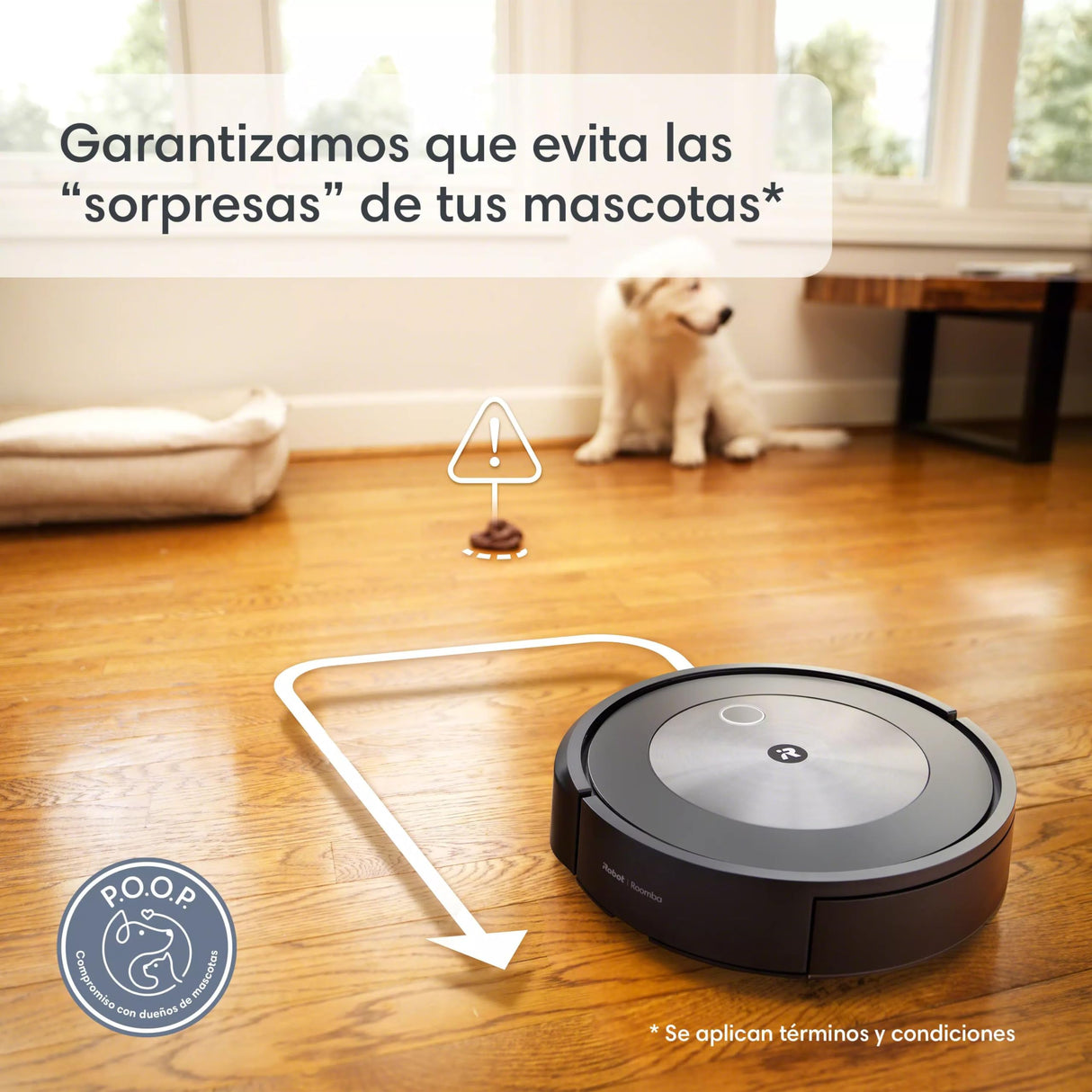 Robot Aspirador y friegasuelos 2en1 Roomba Combo j5+ con autovaciado Suciedad - Detección Suciedad - Ideal Mascotas - Mapeo avanzado - Detecta y Evita Objetos - Recarga y reanuda - Control Voz y App