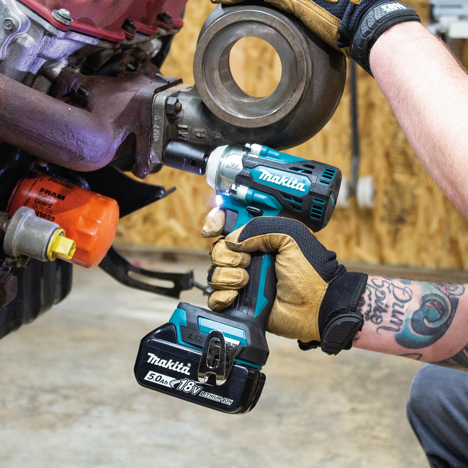 Makita DTW300Z - Llave de impacto bl 18v lxt 330nm 1/2", Negro, One size