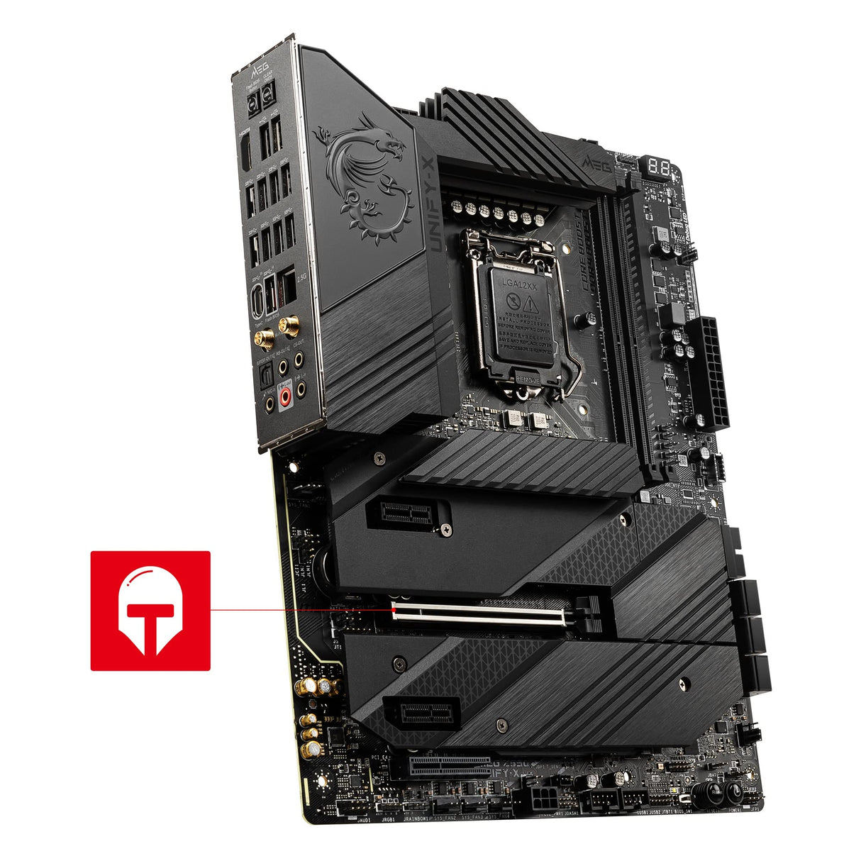 MSI Meg Z590 Unify-X - Placa Base Gaming ATX (Soporta procesadores Intel Core 11th Gen, LGA 1200-16+2+1 Phase 90A SPS, DDR4 Boost (5600 MHz/OC), 1 x PCIe 4.0 x 16, 4 x M.2 Gen 4/3 x4, Wi-Fi 6E)