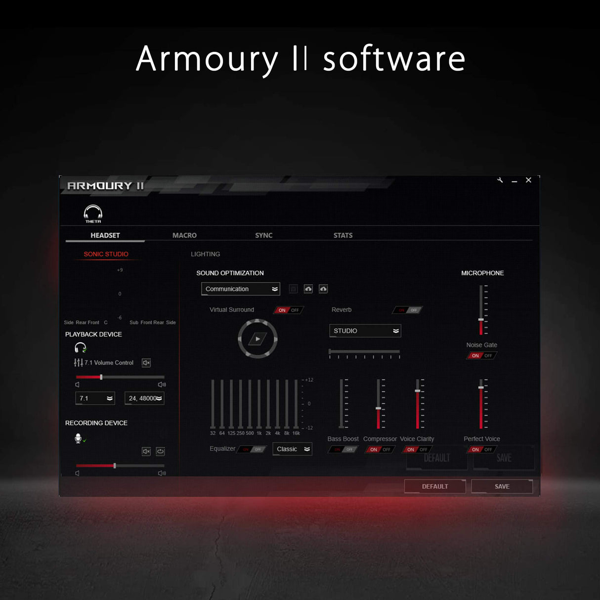 ASUS ROG Theta 7.1 USB-C Auriculares Gaming (Sonido Envolvente 7.1, Cancelación de Ruido AI, PC, PS4, Nintendo Switch, Aura RGB), Negro