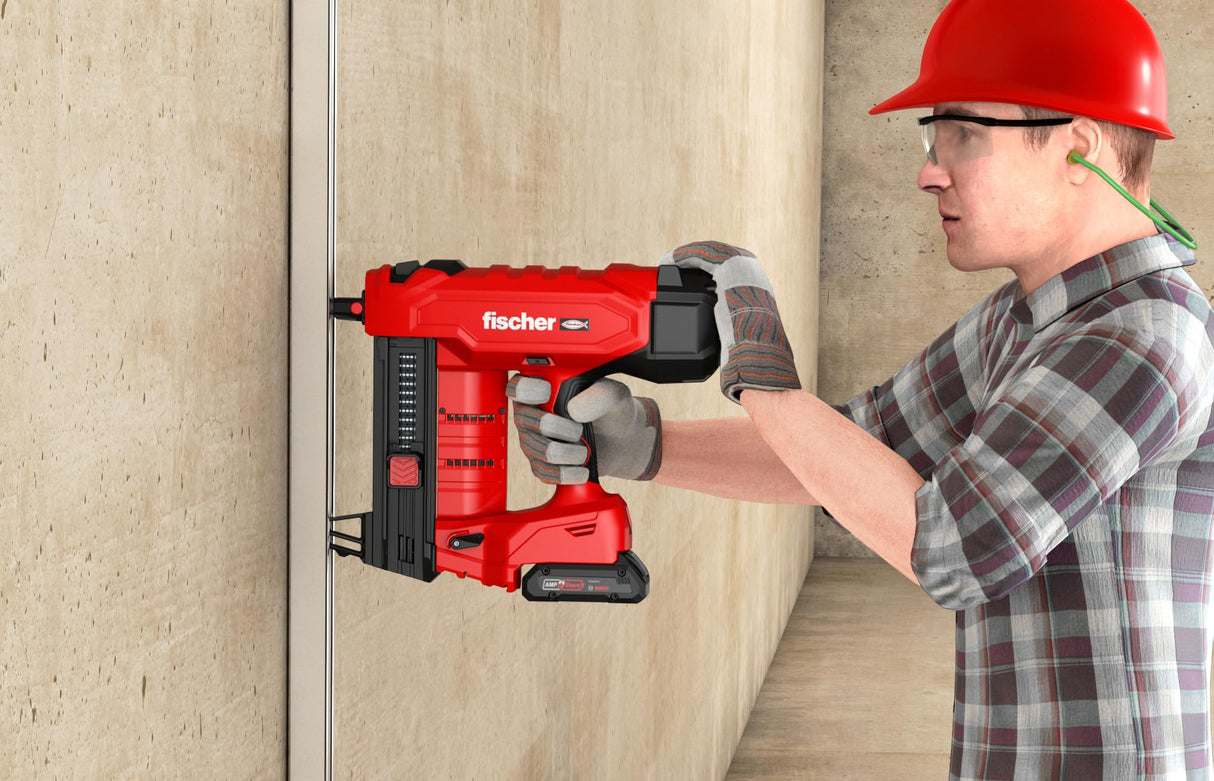 fischer Clavadora de hormigón FXC 85, sin gas, AMPShare Alliance, con ajuste de profundidad, para 500 clavos por carga, sin batería Bosch ProCore de 18 V