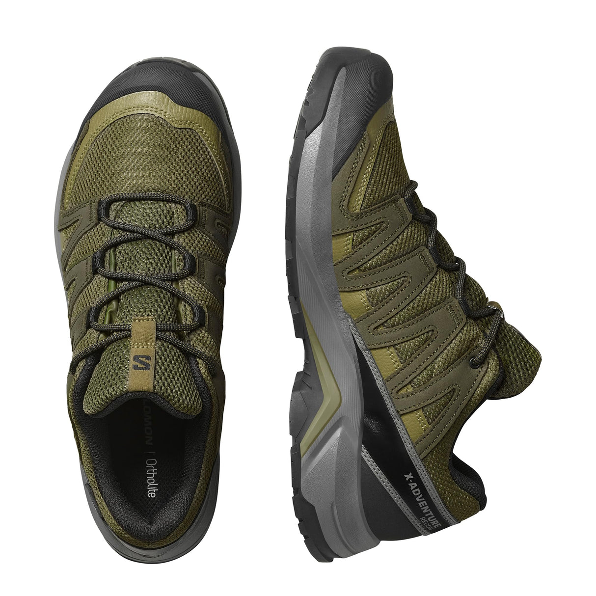 Salomon X-ADVENTURE RECON GORE TEX, Zapatos de senderismo para Hombre, Olive Night Martini Olive Pewter, 44 EU