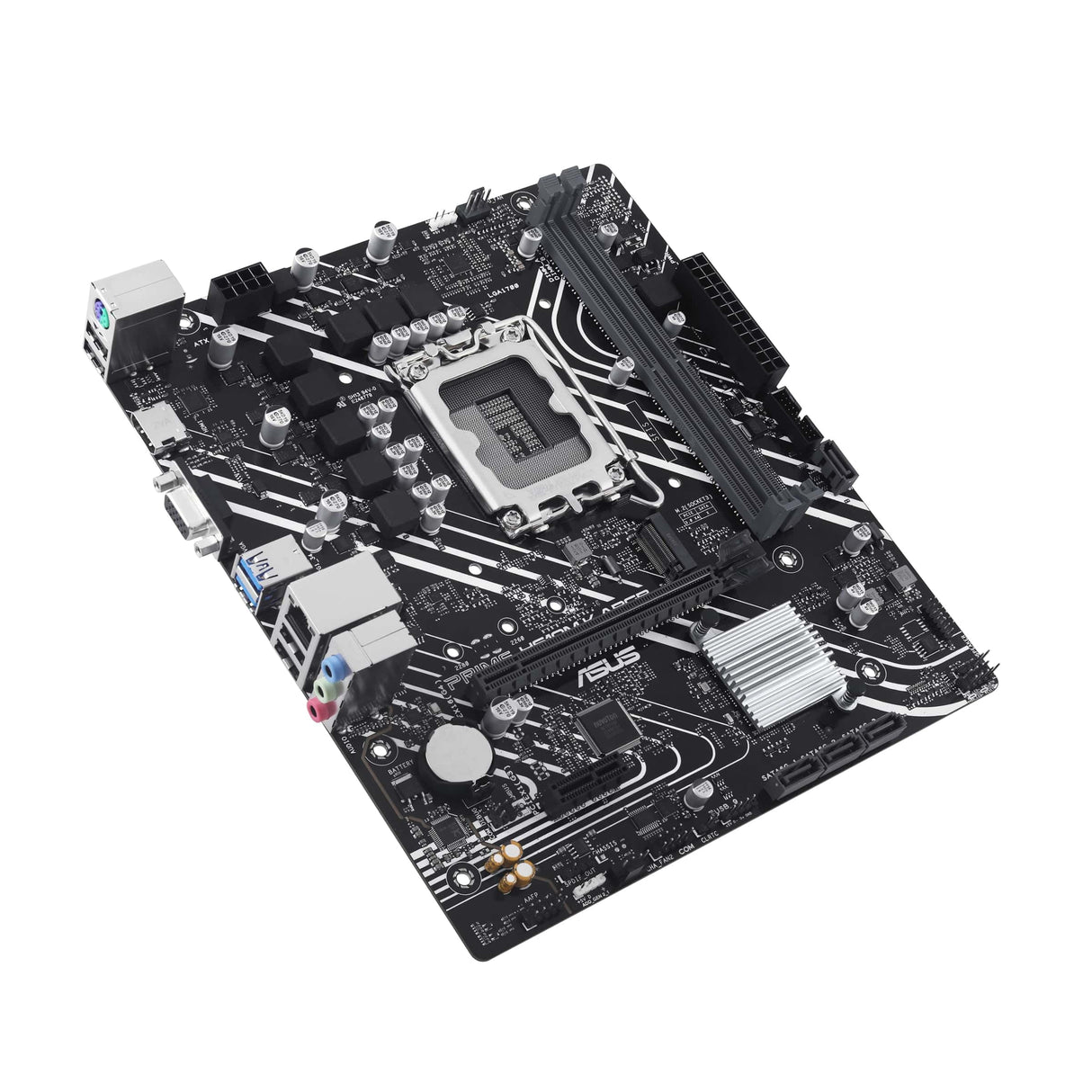 ASUS Prime H610M-K ARGB - Placa Base Micro-ATX Intel H610 LGA 1700 (DDR5, PCIe 4.0, M.2, Realtek 1 GB Ethernet, HDMITM/VGA, USB 3.2 Gen 1, SATA 6 Gbps, cabeceras direccionables Gen 2, Aura Sync)